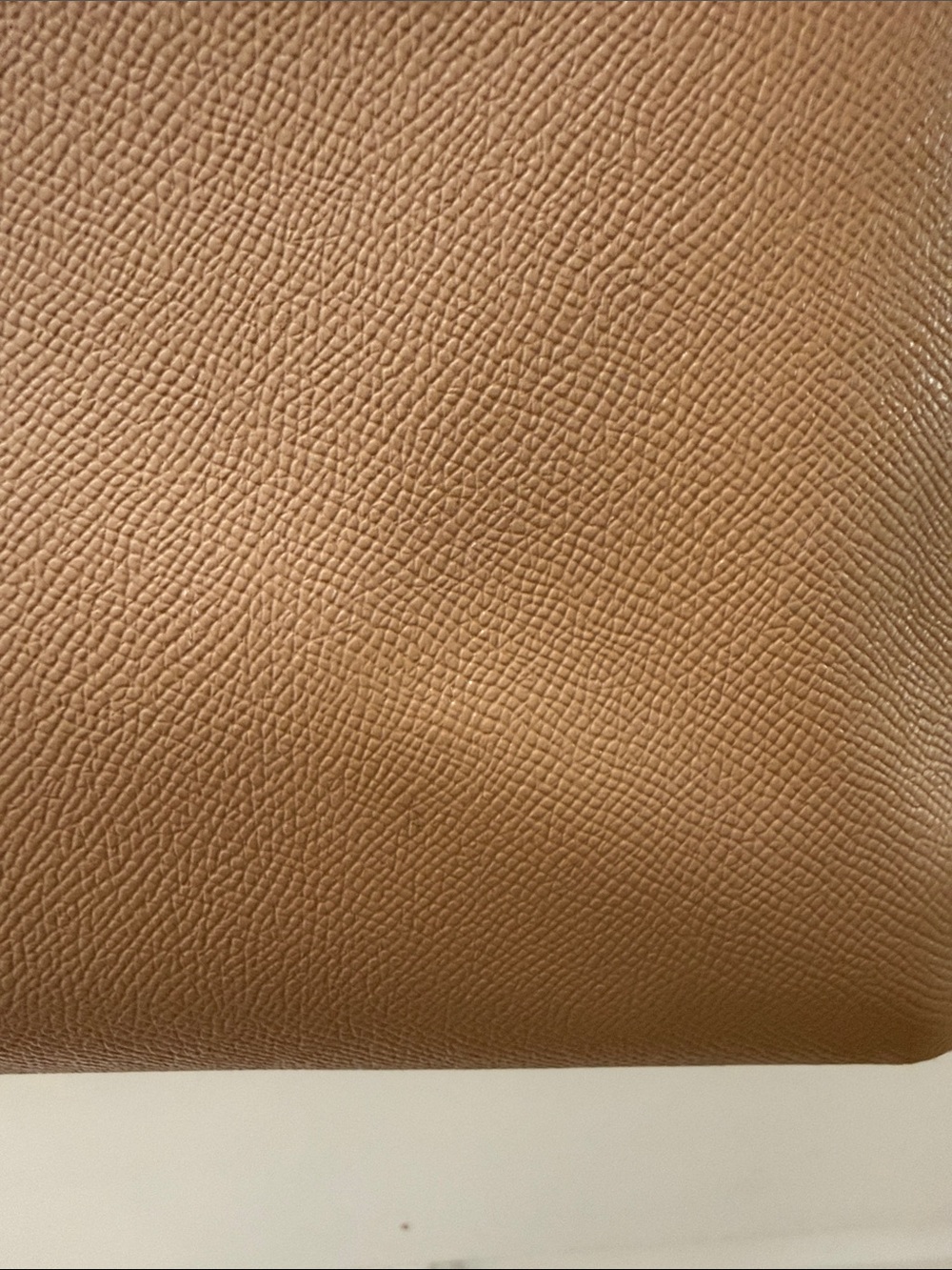 Coach Taupe Leather Tote with Turn-Lock Accent - Picture 8 of 11